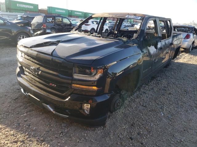 3GCUKREC2J6434954 - 2018 CHEVROLET SILVERADO BLACK photo 2