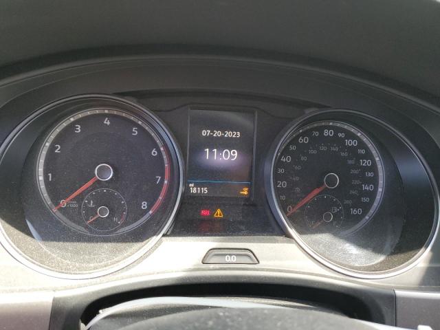 1V21E2CA2LC216701 - 2020 VOLKSWAGEN ATLAS CROS SE შავი ფოტო 9