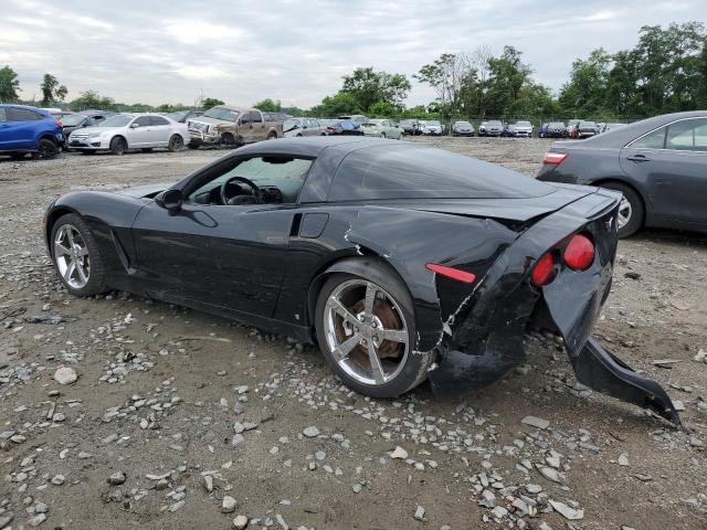 1G1YY25W895111148 - 2009 CHEVROLET CORVETTE BLACK photo 2