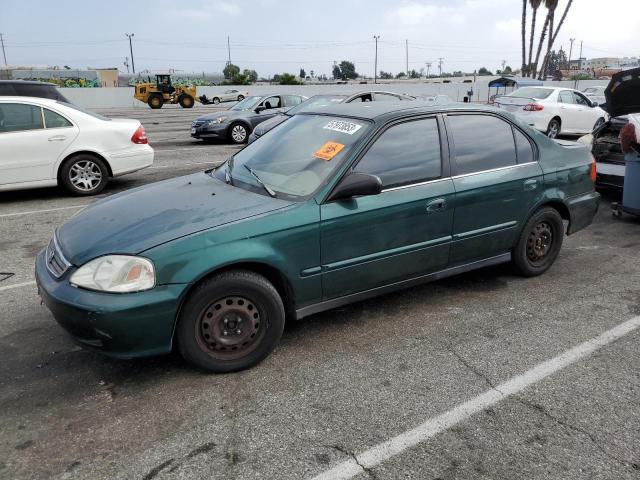 2HGEJ6615YH516157 - 2000 HONDA CIVIC BASE 绿色 照片 1