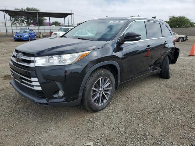 5TDKZRFH5JS264331 - 2018 TOYOTA HIGHLANDER SE BLACK photo 1