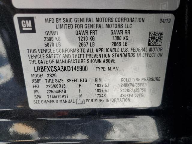 LRBFXCSA3KD145900 - 2019 BUICK ENVISION ESSENCE Qara foto 13
