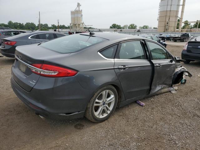 3FA6P0LU8JR213869 - 2018 FORD FUSION SE HYBRID GRAY photo 3