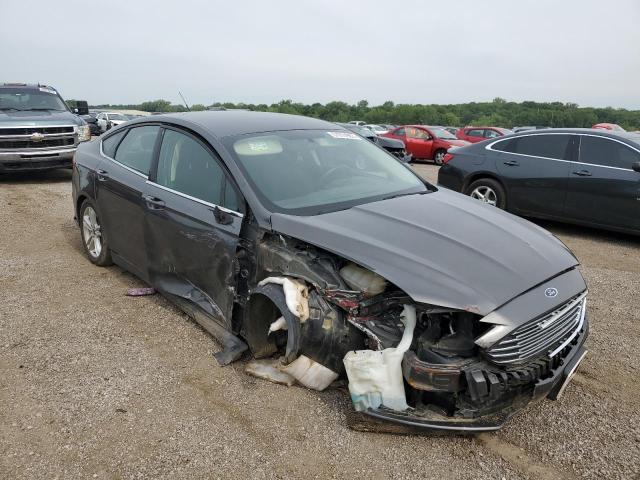 3FA6P0LU8JR213869 - 2018 FORD FUSION SE HYBRID GRAY photo 4