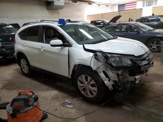 5J6RM4H72EL059877 - 2014 HONDA CR-V EXL WHITE photo 4