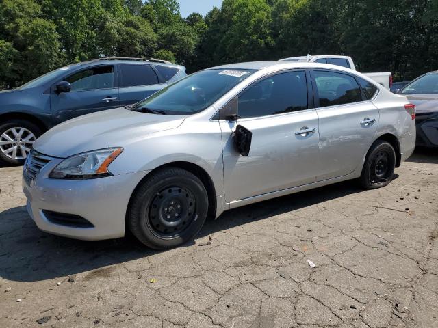 3N1AB7AP4FY372610 - 2015 NISSAN SENTRA S SILVER photo 1