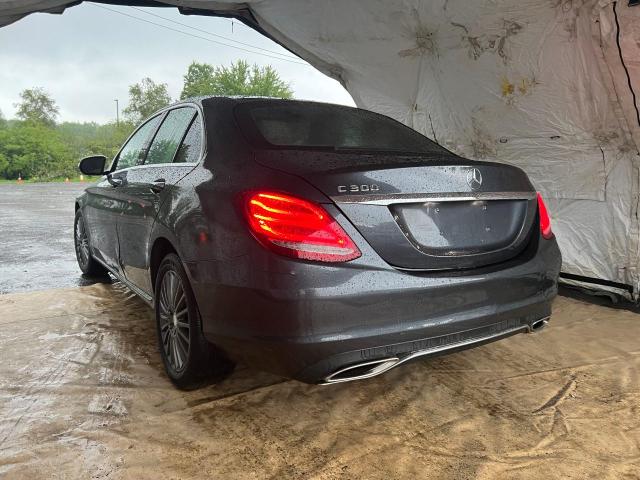 55SWF4KB2FU040362 - 2015 MERCEDES-BENZ C 300 4MATIC GRAY photo 3