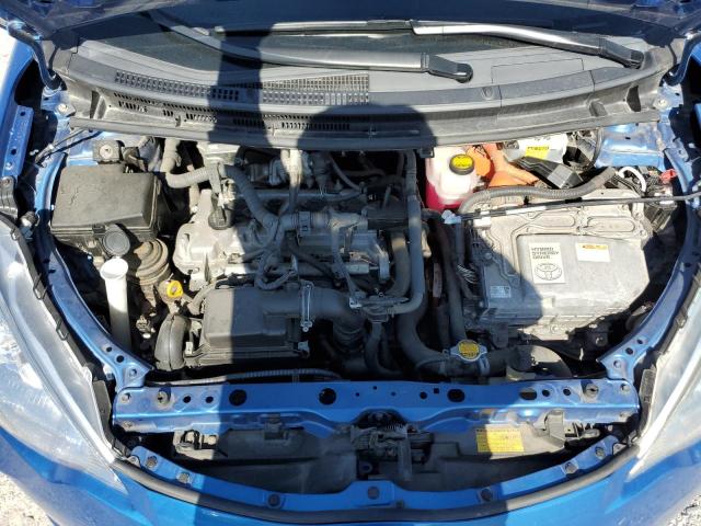 JTDKDTB3XE1574242 - 2014 TOYOTA PRIUS C BLUE photo 11