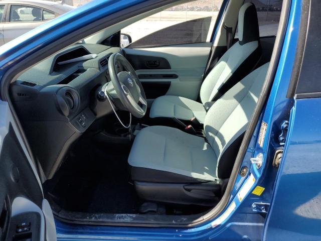 JTDKDTB3XE1574242 - 2014 TOYOTA PRIUS C BLUE photo 7