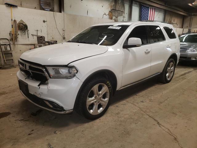 1C4RDJDGXEC502481 - 2014 DODGE DURANGO LIMITED WHITE photo 2