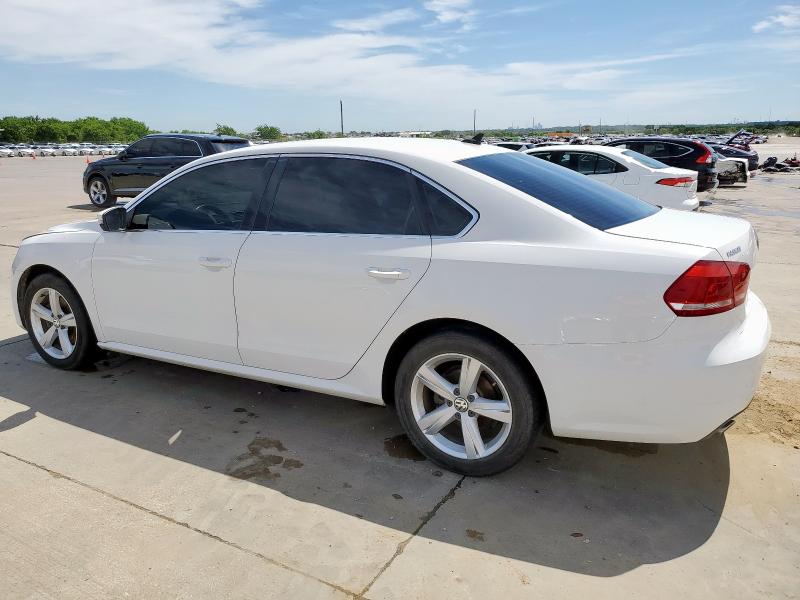 1VWBN7A35DC097371 - 2013 VOLKSWAGEN PASSAT SE WHITE photo 2