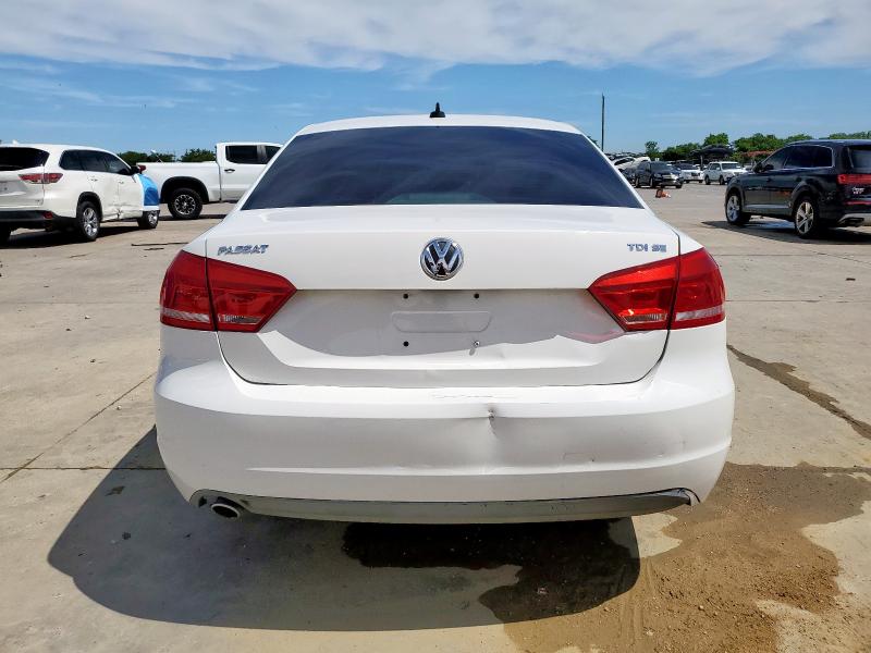 1VWBN7A35DC097371 - 2013 VOLKSWAGEN PASSAT SE WHITE photo 6