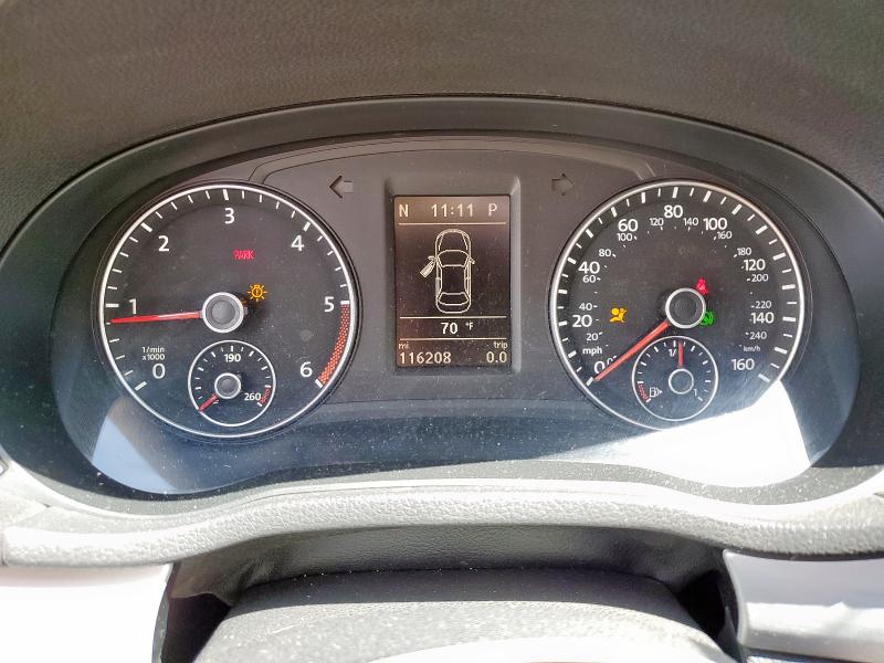 1VWBN7A35DC097371 - 2013 VOLKSWAGEN PASSAT SE WHITE photo 9