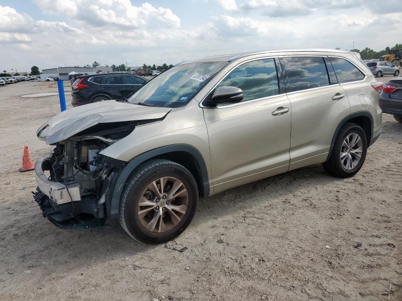 5TDKKRFHXES009393 - 2014 TOYOTA HIGHLANDER XLE BEIGE photo 1
