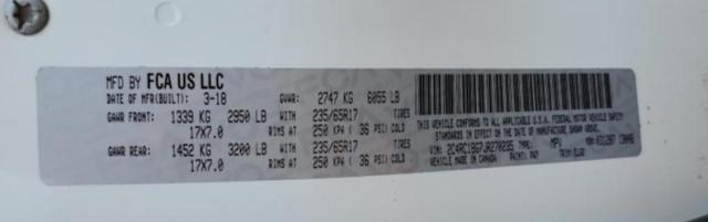 2C4RC1BG7JR270235 - 2018 CHRYSLER PACIFICA TOURING L თეთრი ფოტო 13