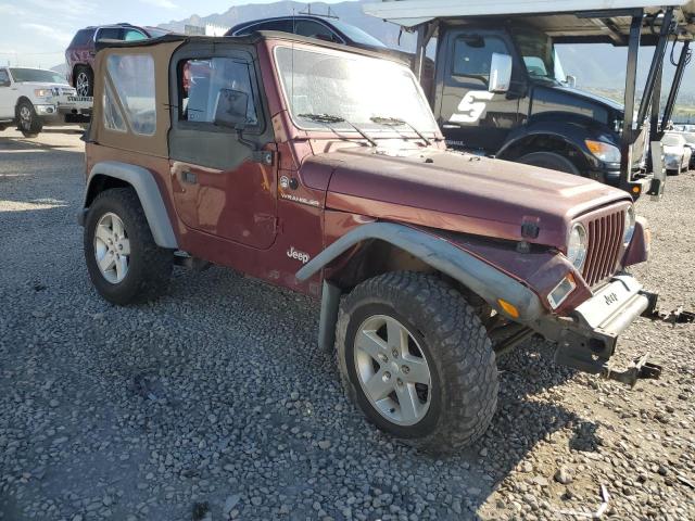 1J4FA29P01P331117 - 2001 JEEP WRANGLER / SE BURGUNDY photo 4