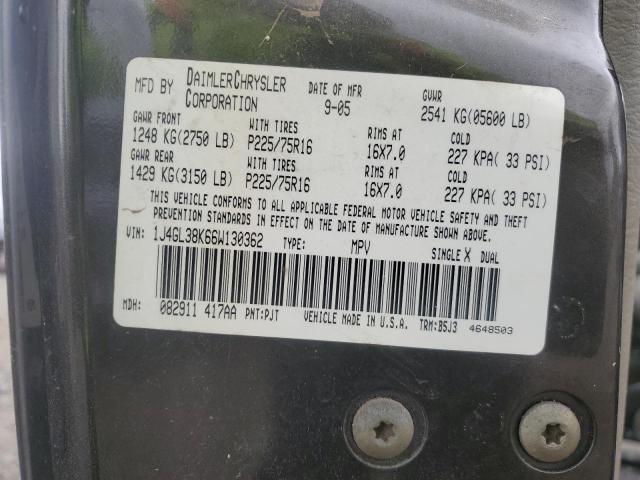 1J4GL38K66W130362 - 2006 JEEP LIBERTY RENEGADE 灰色 照片 13