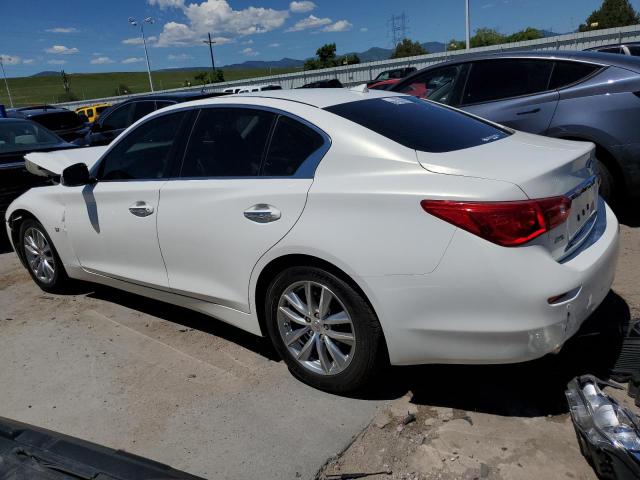 JN1BV7AR8FM418682 - 2015 INFINITI Q50 BASE WHITE photo 2