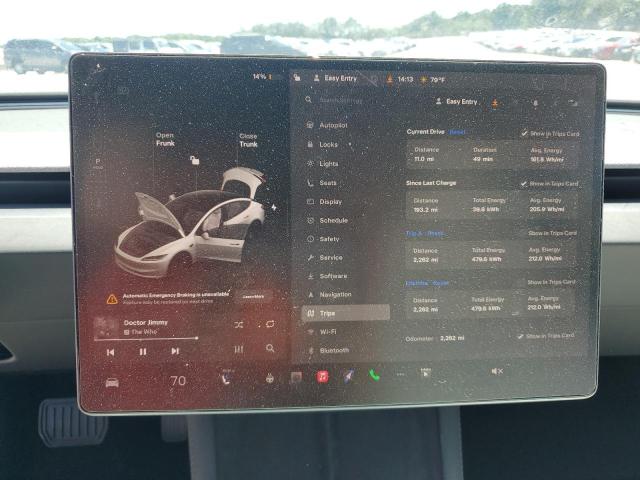 5YJ3E1EB5SF968629 - 2025 TESLA MODEL 3 أبيض صورة 9
