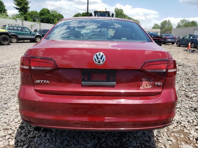 3VW2B7AJ8HM263975 - 2017 VOLKSWAGEN JETTA S RED photo 6