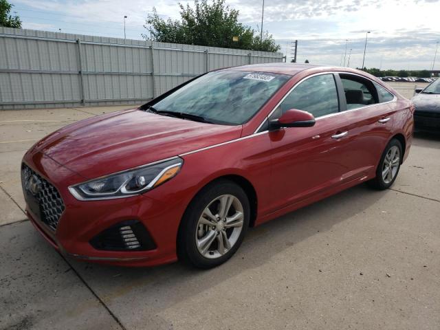 5NPE34AF5KH780221 - 2019 HYUNDAI SONATA LIMITED RED photo 1