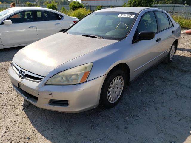 1HGCM55147A030589 - 2007 HONDA ACCORD VALUE SILVER photo 1