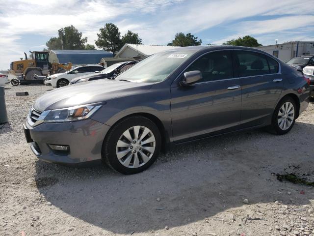 1HGCR3F80EA028028 - 2014 HONDA ACCORD EXL GRAY photo 1