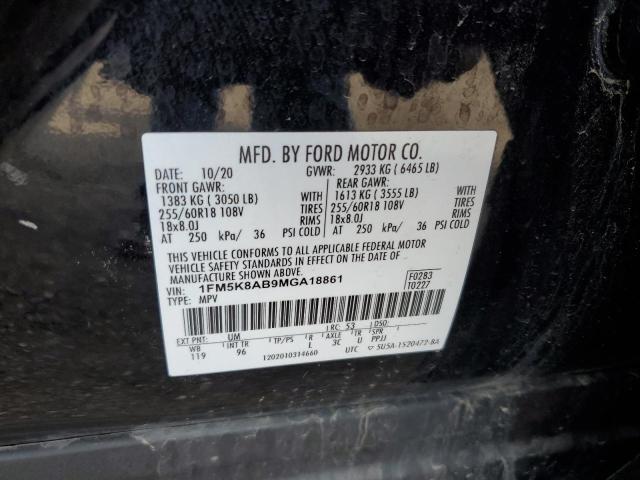 1FM5K8AB9MGA18861 - 2021 FORD EXPLORER POLICE INTERCEPTOR 黑色 照片 13