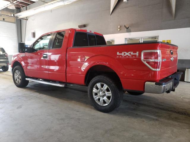 1FTFX1ET3BKD72972 - 2011 FORD F150 SUPER CAB RED photo 2