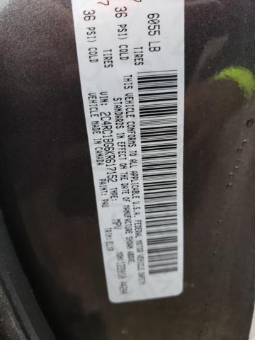 2C4RC1BG6KR617152 - 2019 CHRYSLER PACIFICA TOURING L Մոխրագույն լուսանկար 10