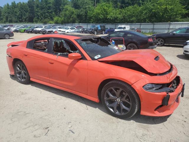 2C3CDXHGXKH567427 - 2019 DODGE CHARGER GT ORANGE photo 4