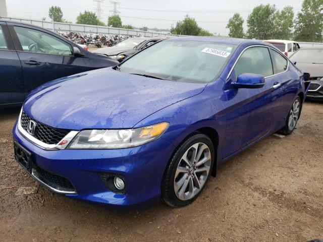 1HGCT2B88EA007770 - 2014 HONDA ACCORD EXL BLUE photo 1