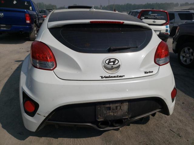 KMHTC6AE0EU185793 - 2014 HYUNDAI VELOSTER TURBO WHITE photo 6