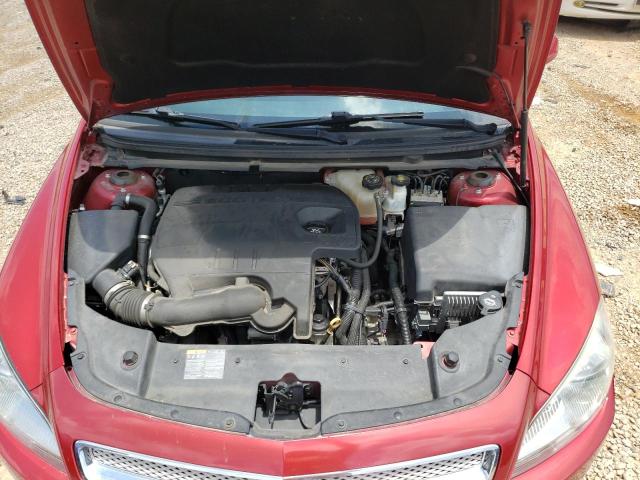 1G1ZE5E00CF256115 - 2012 CHEVROLET MALIBU LTZ მუქწითელი ფოტო 11