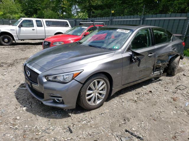 JN1BV7AR9FM421963 - 2015 INFINITI Q50 BASE GRAY photo 1