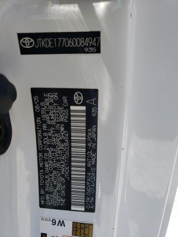 JTKDE177060084947 - 2006 TOYOTA SCION TC 白色 照片 12