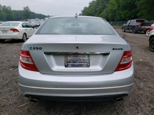 WDDGF8FB3BA509894 - 2011 MERCEDES-BENZ C 250 4MATIC SILVER photo 6