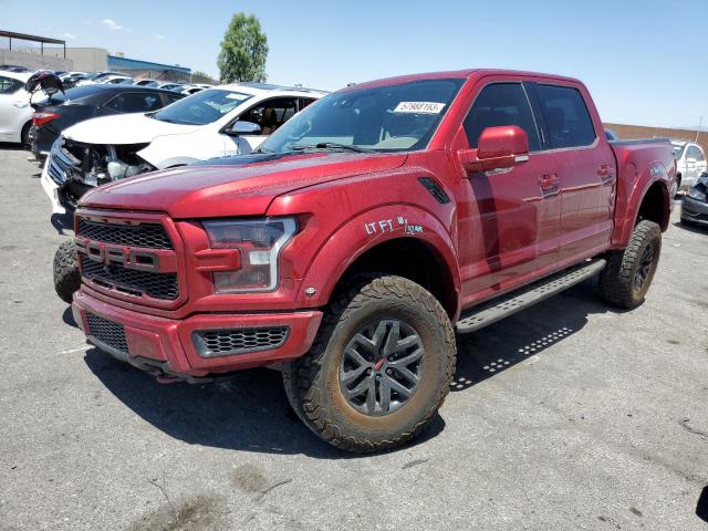 1FTFW1RG1JFC03119 - 2018 FORD F150 RAPTOR MAROON photo 1