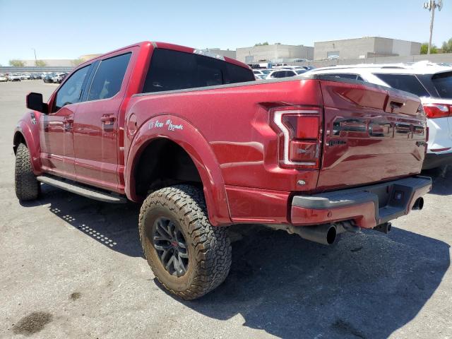 1FTFW1RG1JFC03119 - 2018 FORD F150 RAPTOR MAROON photo 2