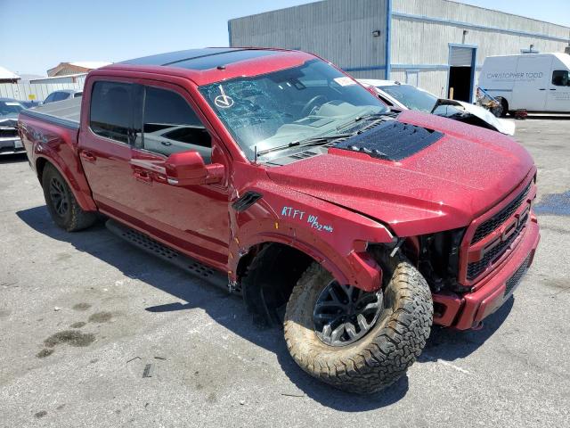 1FTFW1RG1JFC03119 - 2018 FORD F150 RAPTOR MAROON photo 4