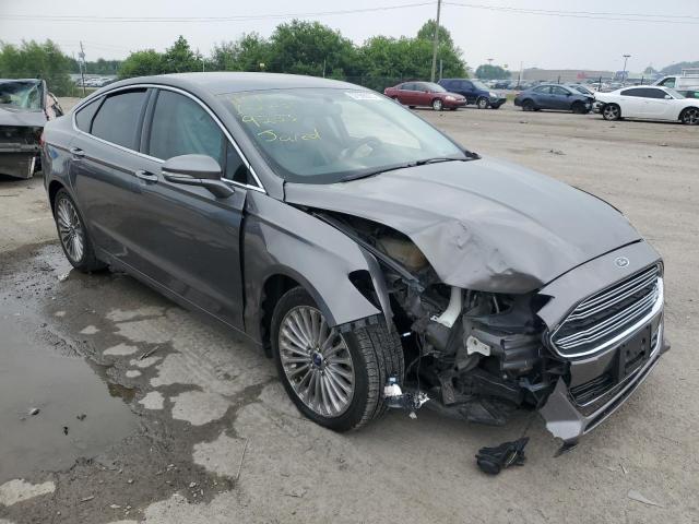 3FA6P0D99ER389233 - 2014 FORD FUSION TITANIUM GRAY photo 4