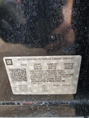 2GNAXSEV4K6294746 - 2019 CHEVROLET EQUINOX LS Qara foto 12