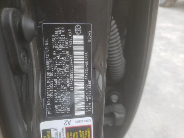 4T1BK3DB5BU384493 - 2011 TOYOTA AVALON BASE Qara foto 12