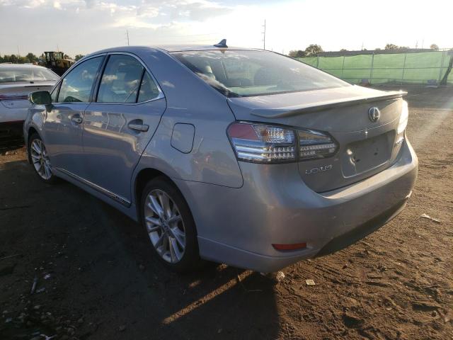 JTHBB1BA9A2015549 - 2010 LEXUS HS 250H SILVER photo 3