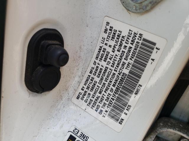 19XFA1F69BE008620 - 2011 HONDA CIVIC LX-S Ağ foto 12