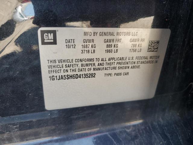 1G1JA5SH6D4135282 - 2013 CHEVROLET SONIC LS CHARCOAL photo 12