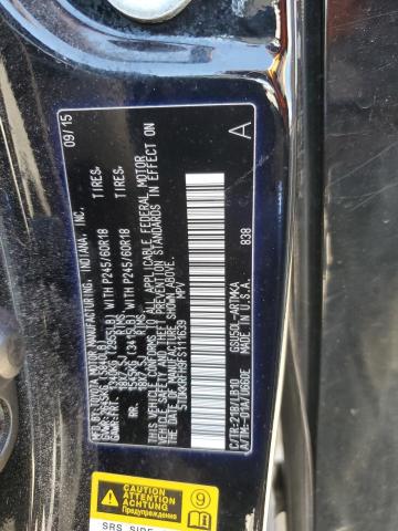 5TDKKRFH9FS111639 - 2015 TOYOTA HIGHLANDER XLE BLACK photo 13