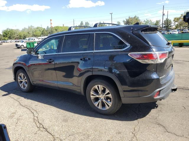 5TDKKRFH9FS111639 - 2015 TOYOTA HIGHLANDER XLE BLACK photo 2