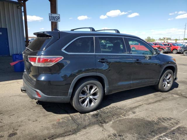 5TDKKRFH9FS111639 - 2015 TOYOTA HIGHLANDER XLE BLACK photo 3