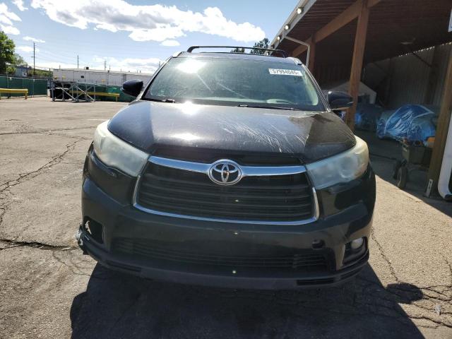 5TDKKRFH9FS111639 - 2015 TOYOTA HIGHLANDER XLE BLACK photo 5